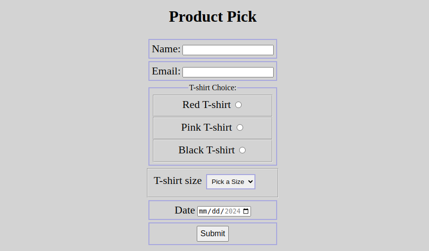 Serna Forms Control Page